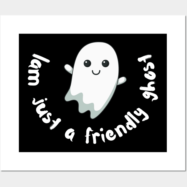 Halloween friendly ghost Wall Art by SYAO